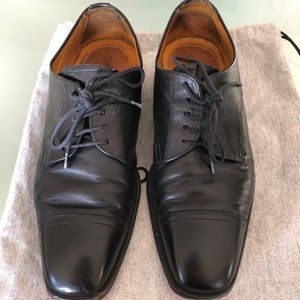 Men's Black Leather Dress Shoes